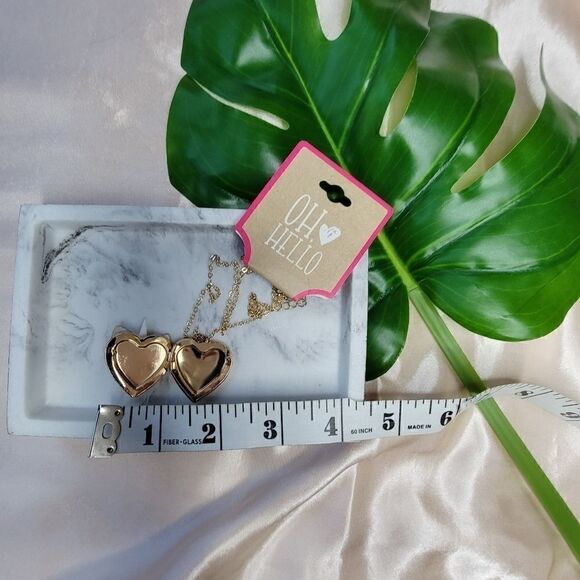 Oh Hello fuzzy unicorn gold plated locket - Picture 2 of 3